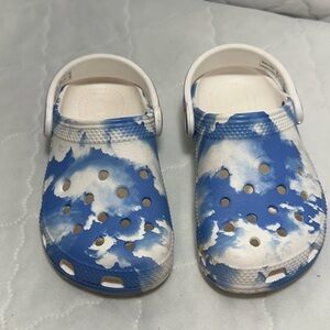 CROCS Kids Blue and White crocs